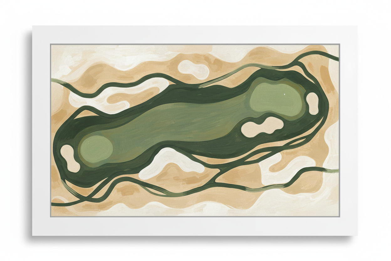 Aerial Golf Landscape